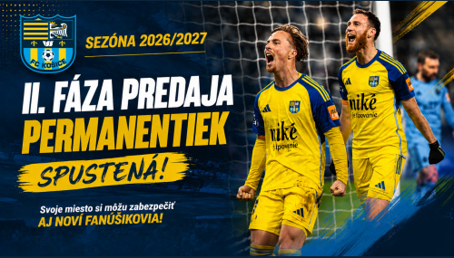 Druhá fáza predaja permanentiek odštartovala, na rade sú noví fanúšikovia