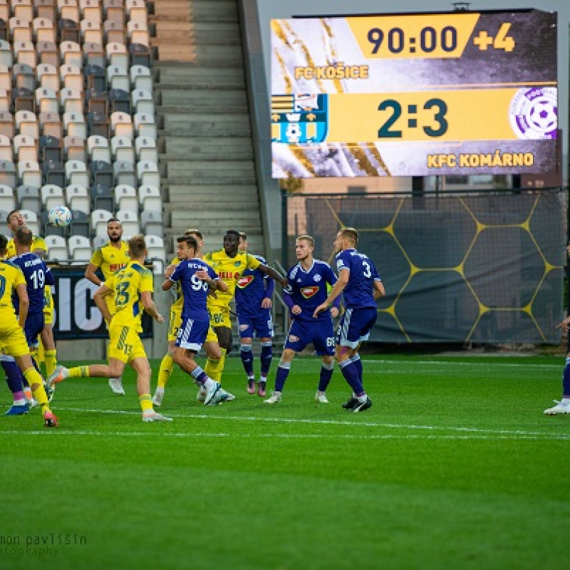  4. kolo Slovnaft CUP 2022/2023 FC Košice 2:3 KFC Komárno