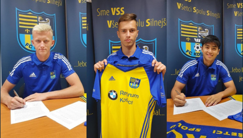 Mladíci Matej Hudák, Jakub Nicolas Tišťan a Min-Su Kim podpísali zmluvy s klubom