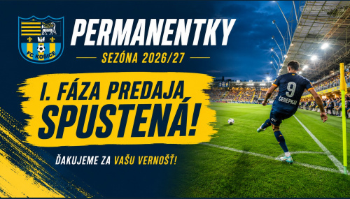 Nová sezóna už začala - spustili sme I. fázu predaja permanentiek