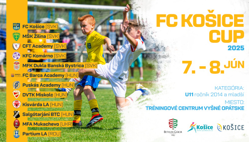 POZVÁNKA I Víkend bude patriť FC Košice Cup U11