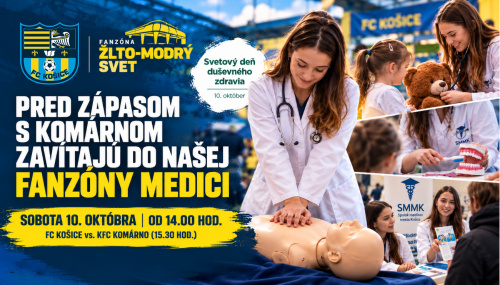 Pred zápasom s Komárnom zavítajú do našej fanzóny medici