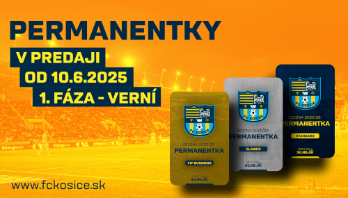 PRVÁ FÁZA I Spúšťame predpredaj permanentiek na sezónu 2025/2026!