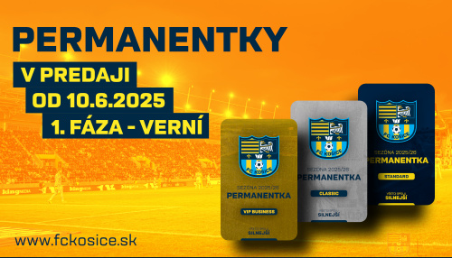 PRVÁ FÁZA I Spúšťame predpredaj permanentiek na sezónu 2025/2026!