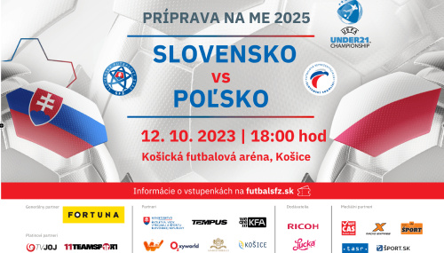 Reprezentácia do 21 rokov: Slovensko - Poľsko v Košiciach