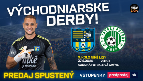 Vstupenky na susedské derby s Prešovom už v predaji! 