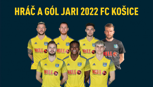 Zvoľte Hráča a Gól jari 2022 FC Košice!